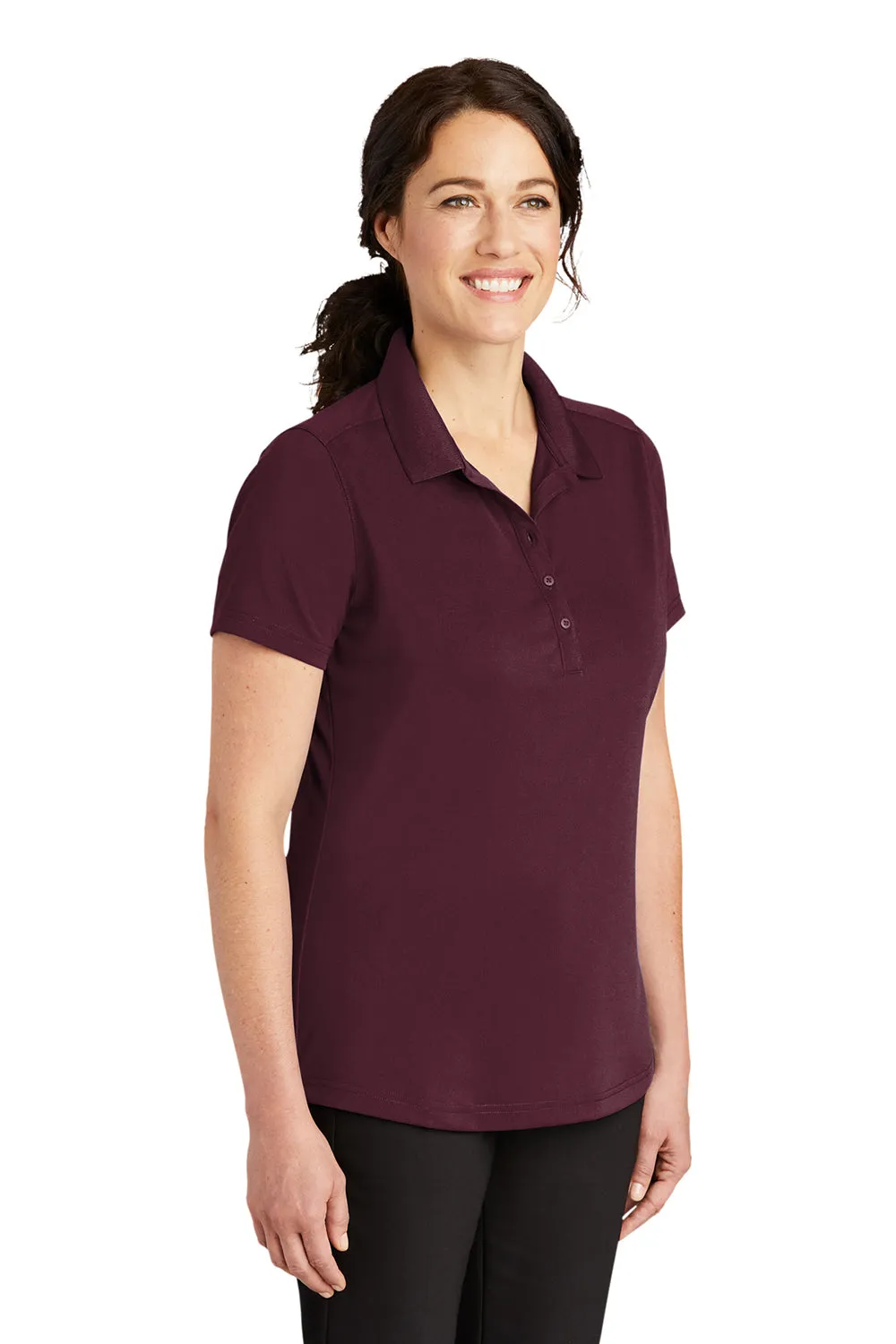 CornerStone Womens Select Moisture Wicking Short Sleeve Polo Shirt - Maroon  Cheaper Clothing Cornerstone