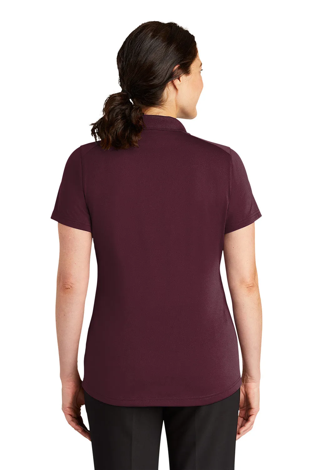 CornerStone Womens Select Moisture Wicking Short Sleeve Polo Shirt - Maroon  Cheaper Clothing Cornerstone