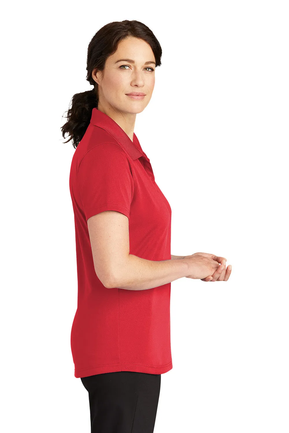 CornerStone Womens Select Moisture Wicking Short Sleeve Polo Shirt - Red  Cheaper Clothing Cornerstone