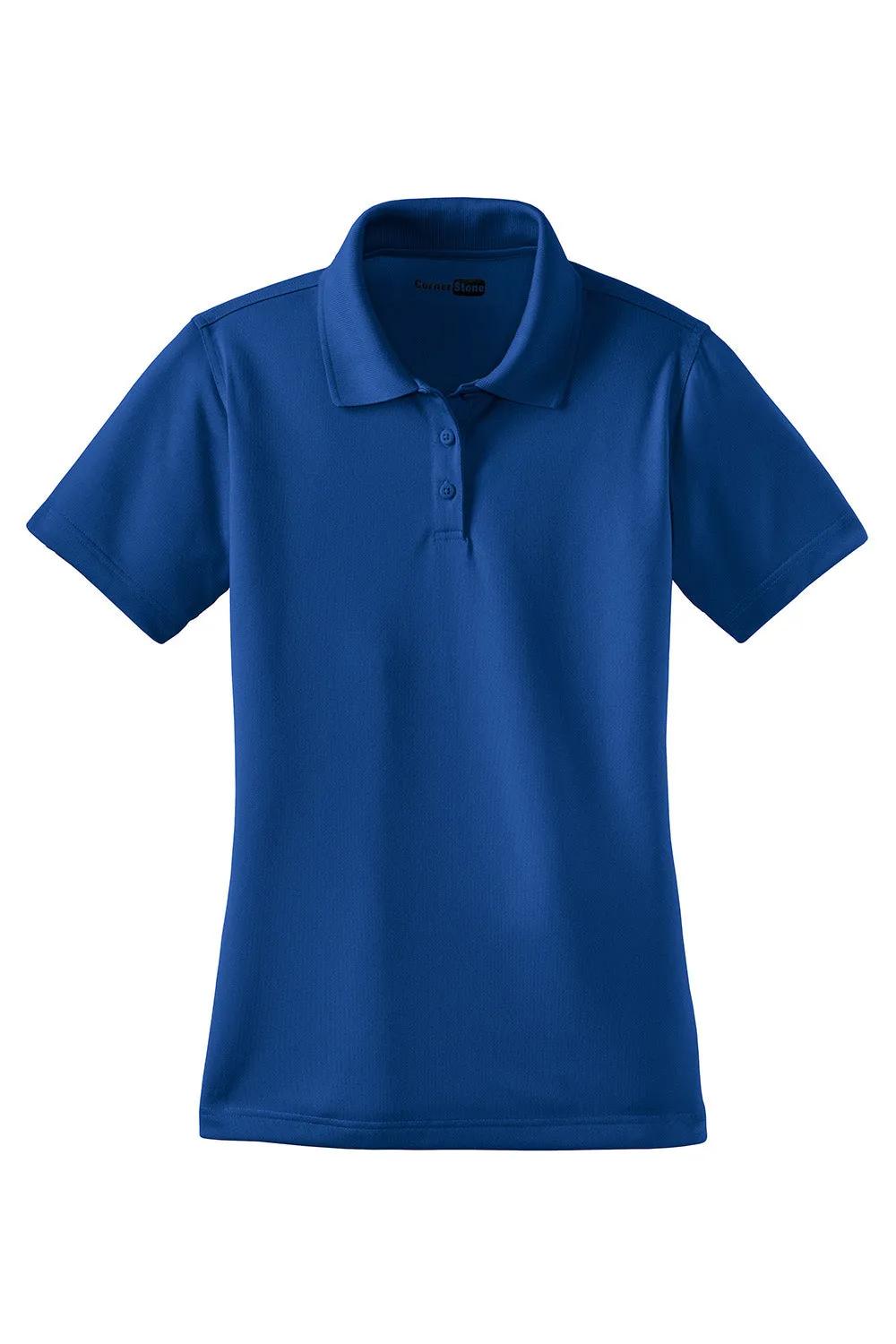 CornerStone Womens Select Moisture Wicking Short Sleeve Polo Shirt - Royal Blue  Cheaper Clothing Cornerstone