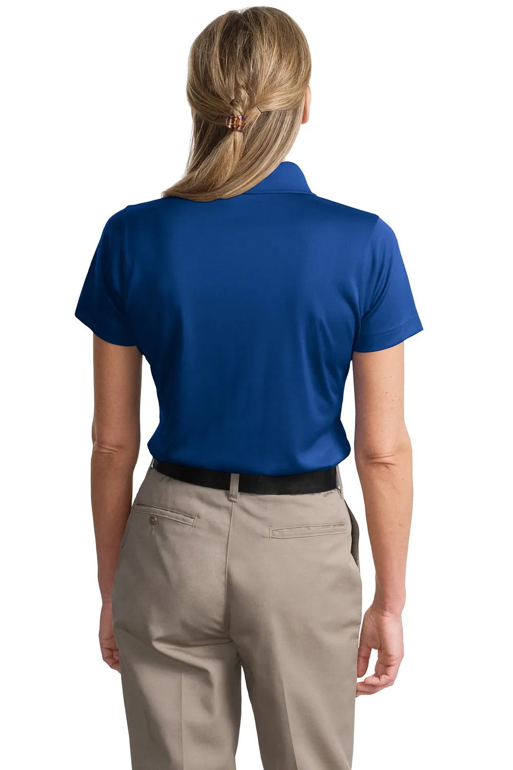 CornerStone Womens Select Moisture Wicking Short Sleeve Polo Shirt - Royal Blue  Cheaper Clothing Cornerstone