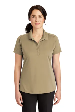CornerStone Womens Select Moisture Wicking Short Sleeve Polo Shirt - Tan  Cheaper Clothing Cornerstone
