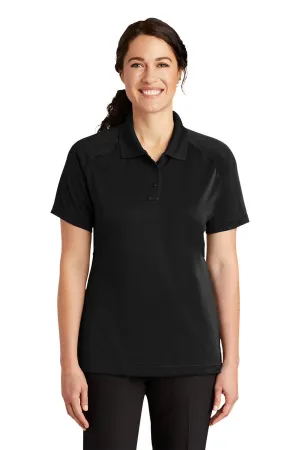 CornerStone Womens Select Tactical Moisture Wicking Short Sleeve Polo Shirt - Black  Cheaper Clothing Cornerstone
