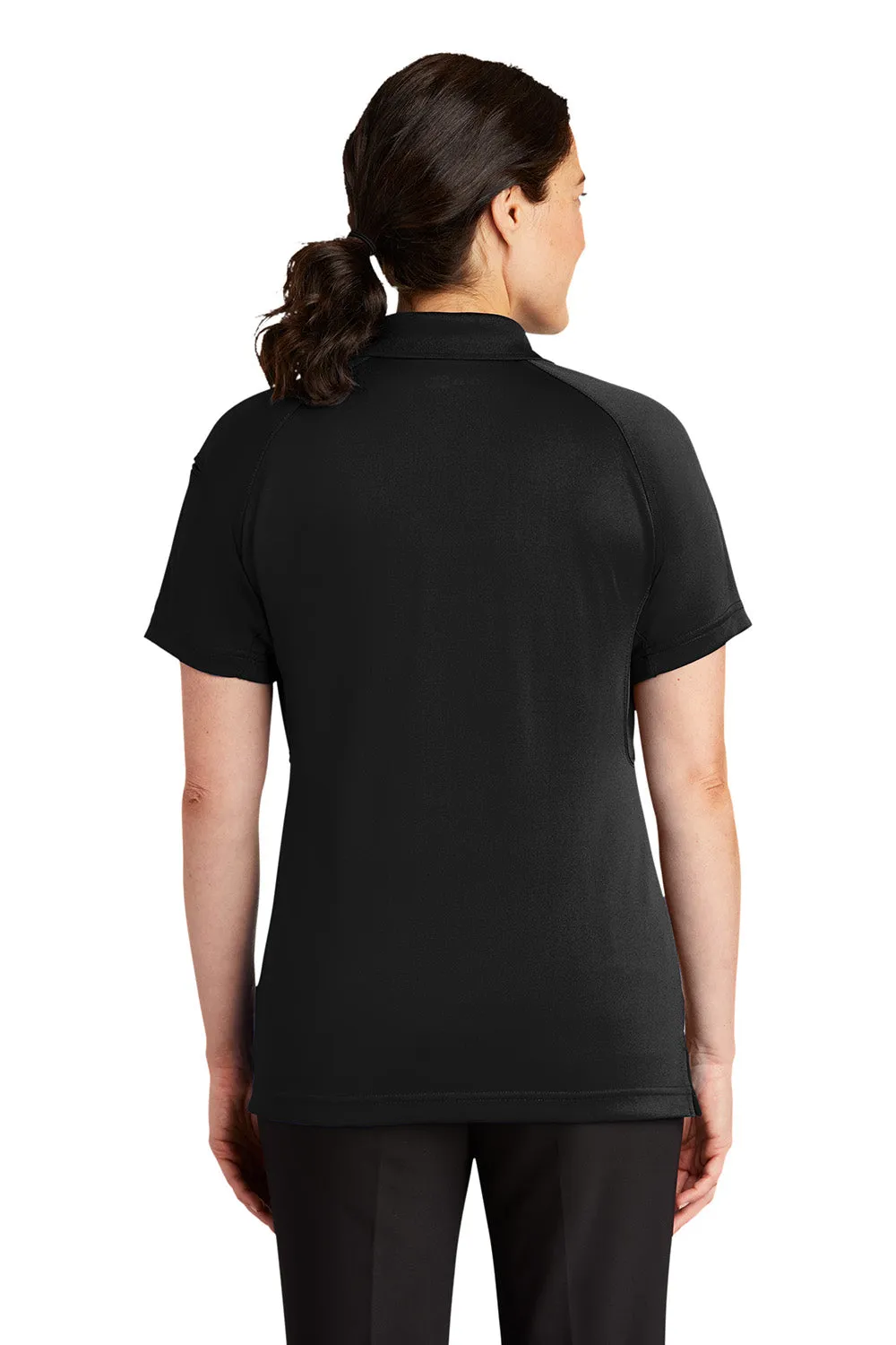 CornerStone Womens Select Tactical Moisture Wicking Short Sleeve Polo Shirt - Black  Cheaper Clothing Cornerstone