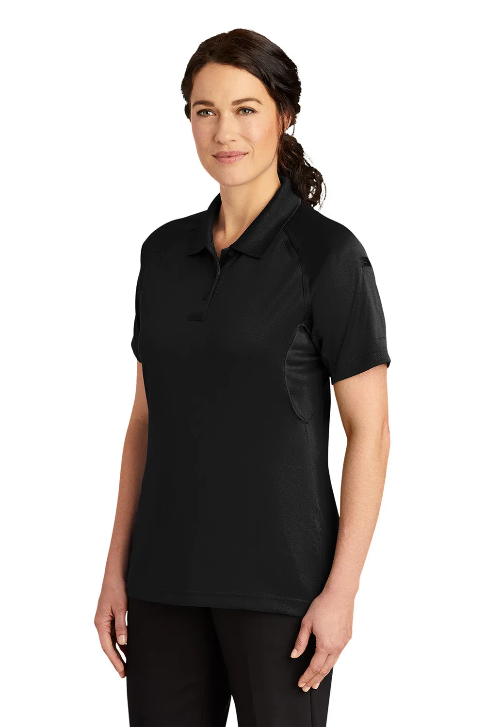 CornerStone Womens Select Tactical Moisture Wicking Short Sleeve Polo Shirt - Black  Cheaper Clothing Cornerstone