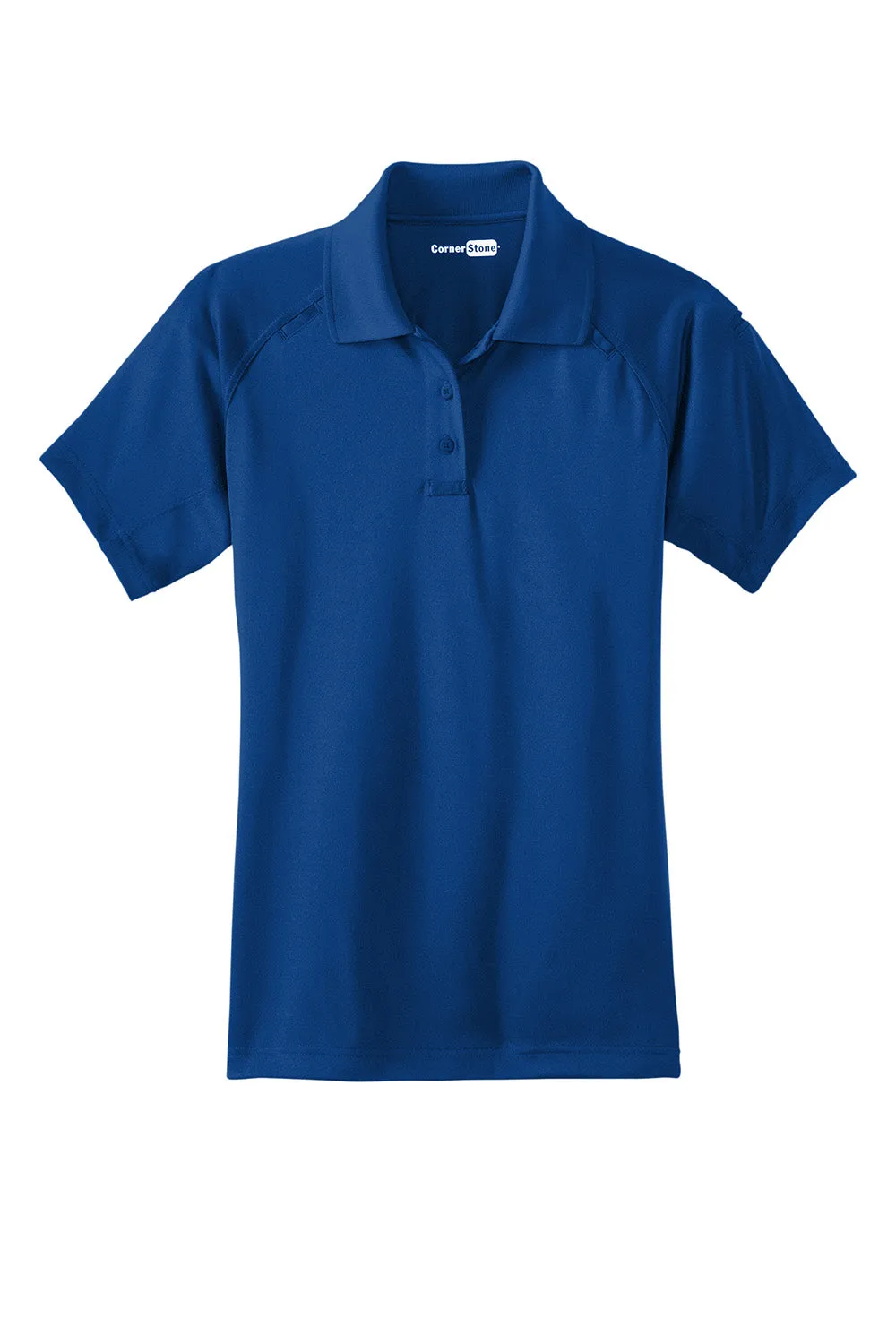 CornerStone Womens Select Tactical Moisture Wicking Short Sleeve Polo Shirt - Royal Blue  Cheaper Clothing Cornerstone