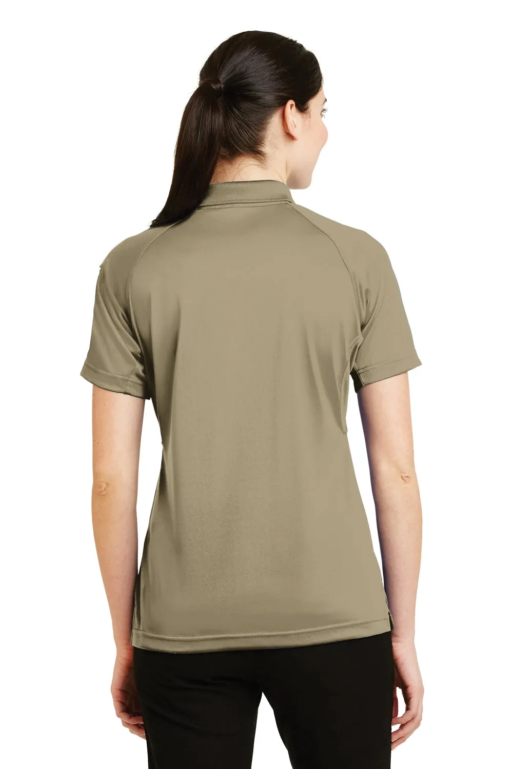 CornerStone Womens Select Tactical Moisture Wicking Short Sleeve Polo Shirt - Tan - Closeout  Cheaper Clothing Cornerstone