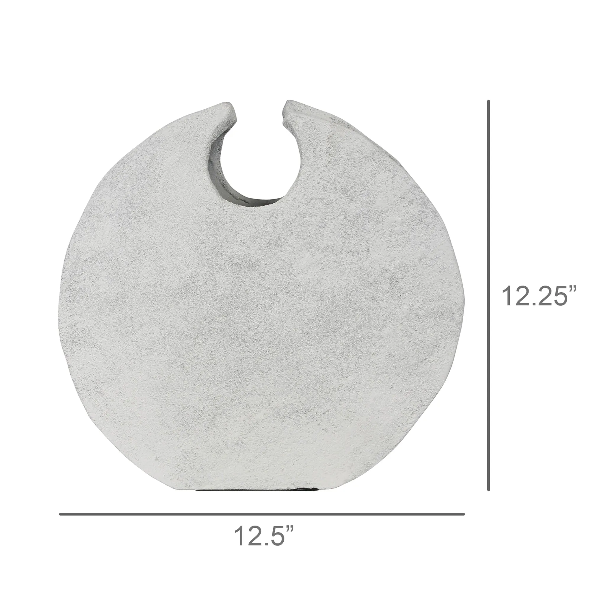Corsica Round Vase, White