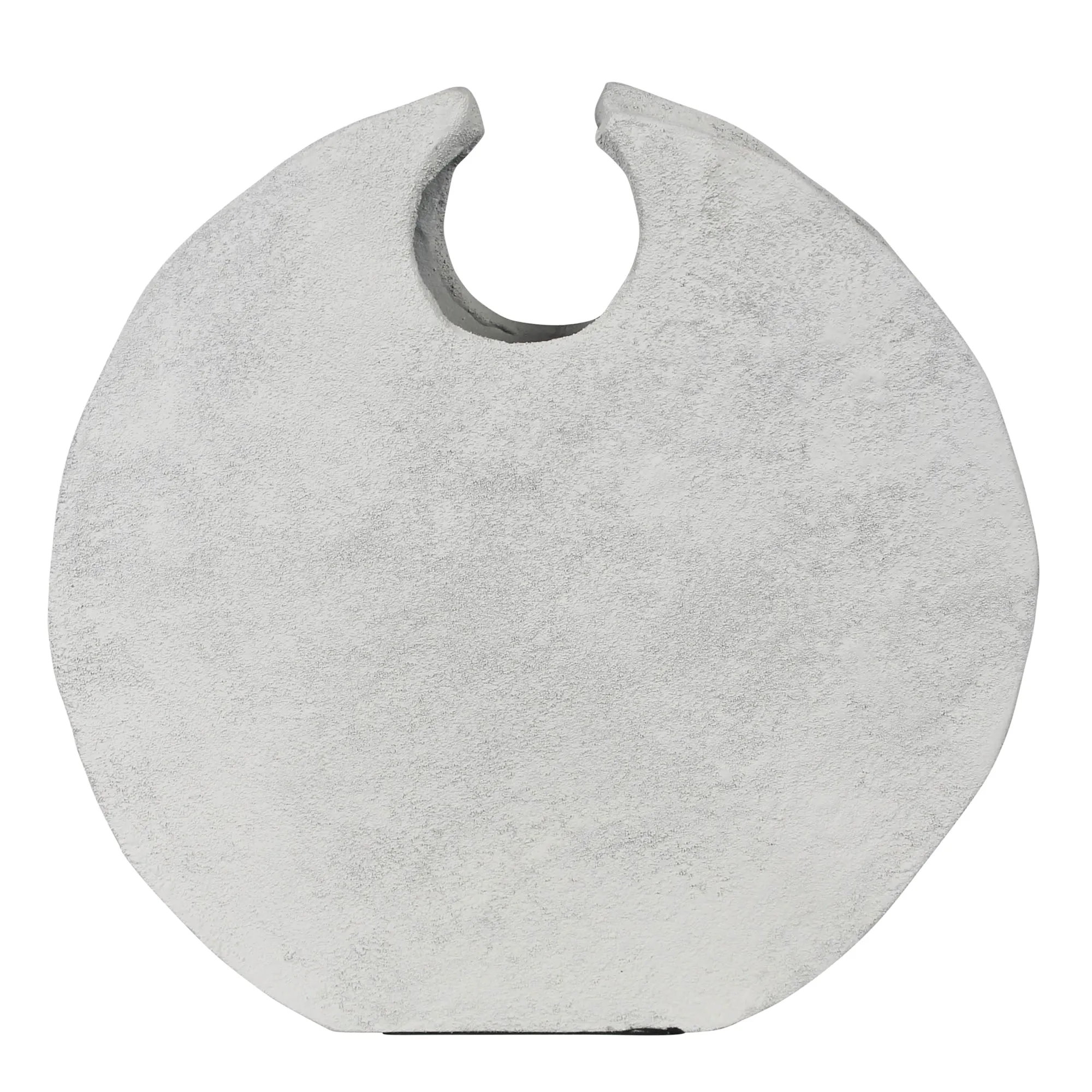 Corsica Round Vase, White Vase,Ceramic Vase