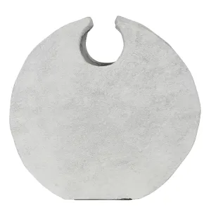 Corsica Round Vase, White Vase,Ceramic Vase