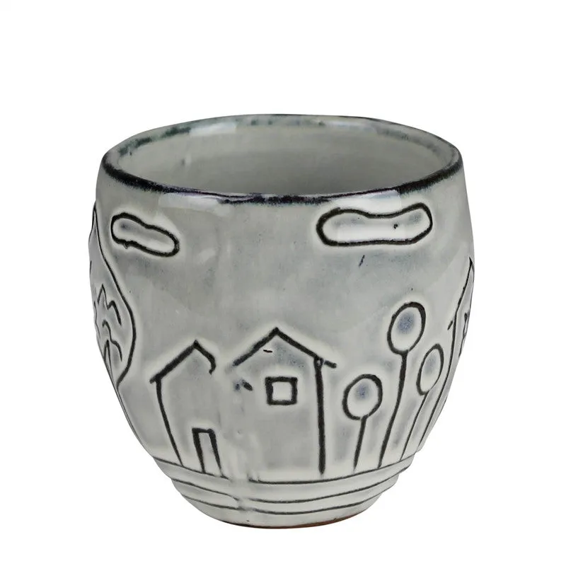 Costa Cachepot, Ceramic - Sm