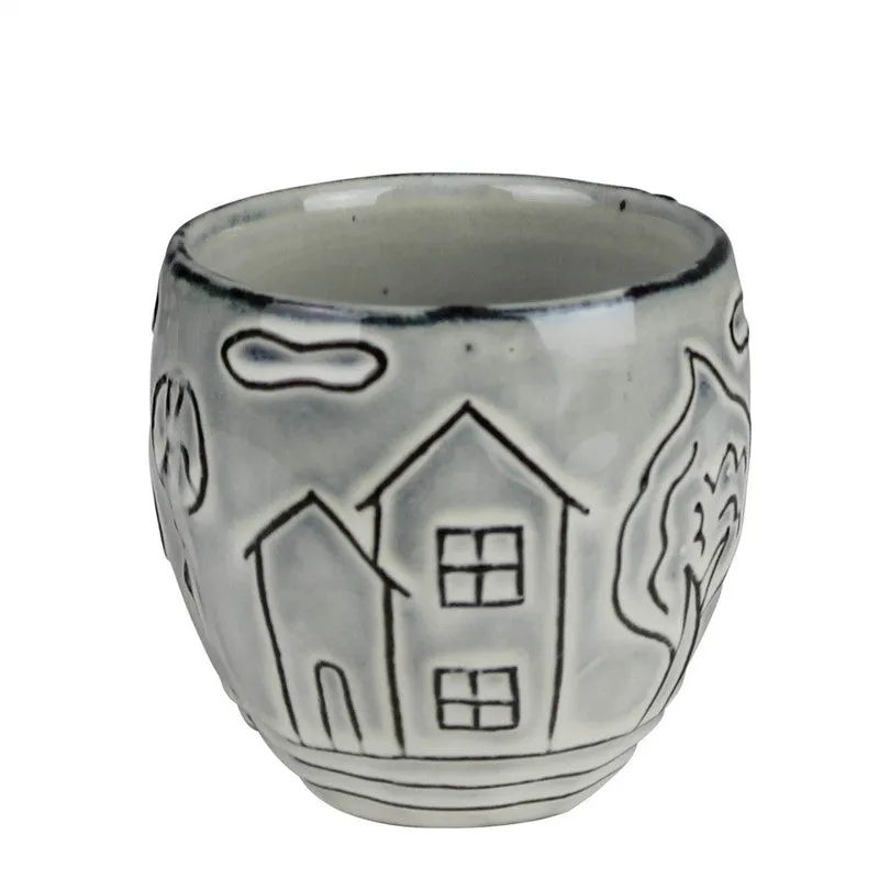 Costa Cachepot, Ceramic - Sm