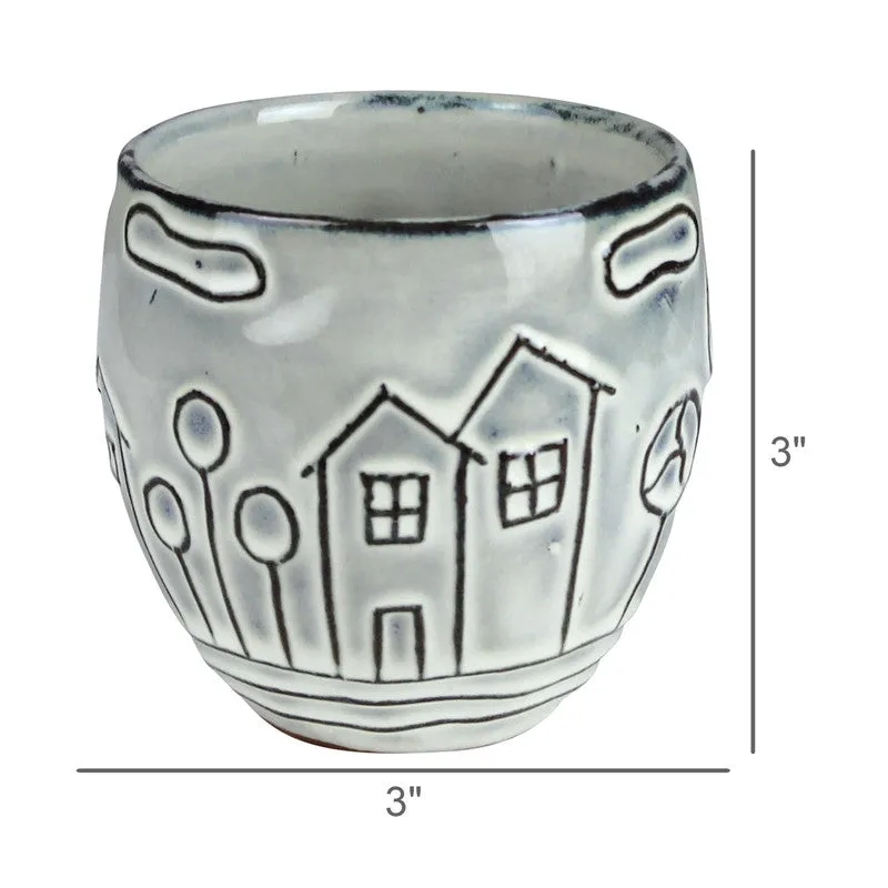 Costa Cachepot, Ceramic - Sm
