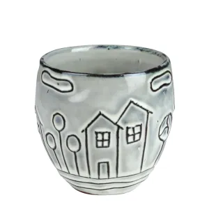 Costa Cachepot, Ceramic - Sm Vase,Ceramic Vase