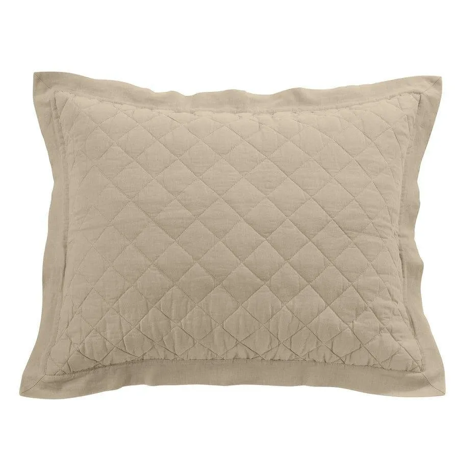 Cotton Quilted Standard Pillow Shams - 6 Colors