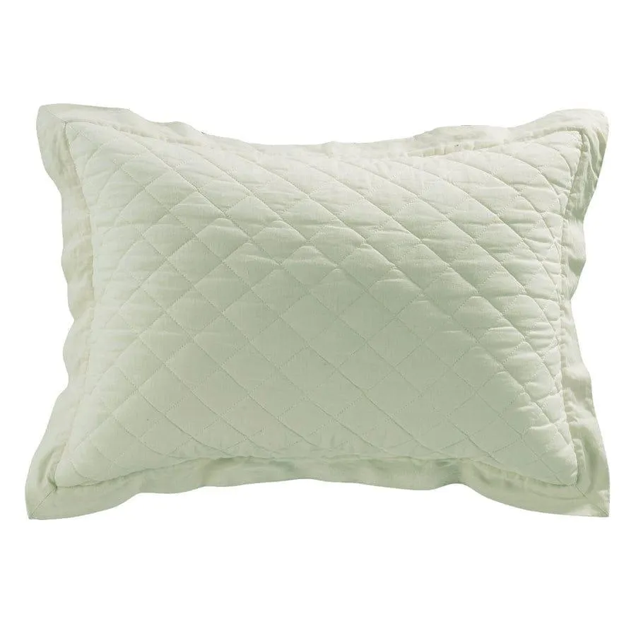 Cotton Quilted Standard Pillow Shams - 6 Colors