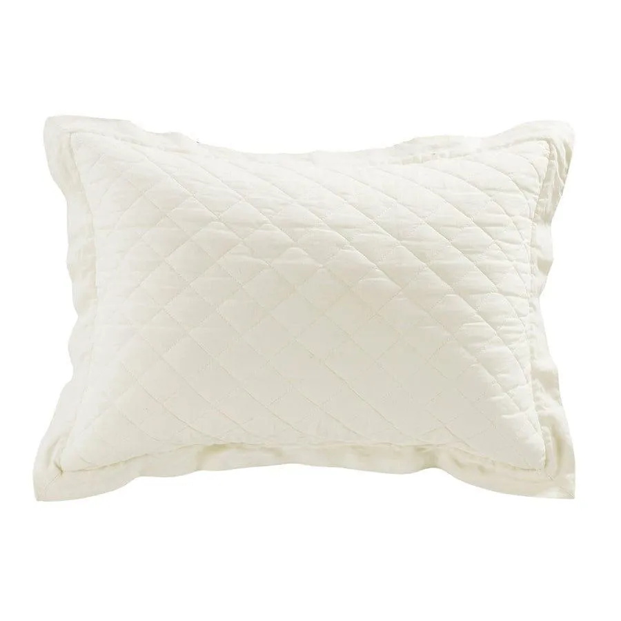 Cotton Quilted Standard Pillow Shams - 6 Colors