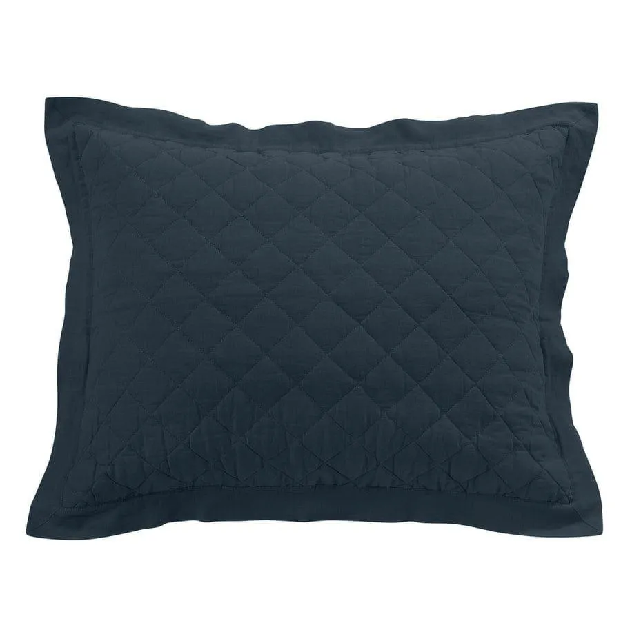 Cotton Quilted Standard Pillow Shams - 6 Colors