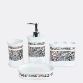 Cougar Bath Set Shower Curtain,Waterproof Curtain