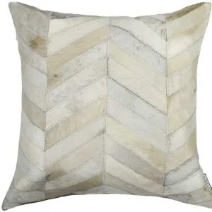 Cowhide Chevron Pattern Off-White Mix Pillow storage cart, utility cart