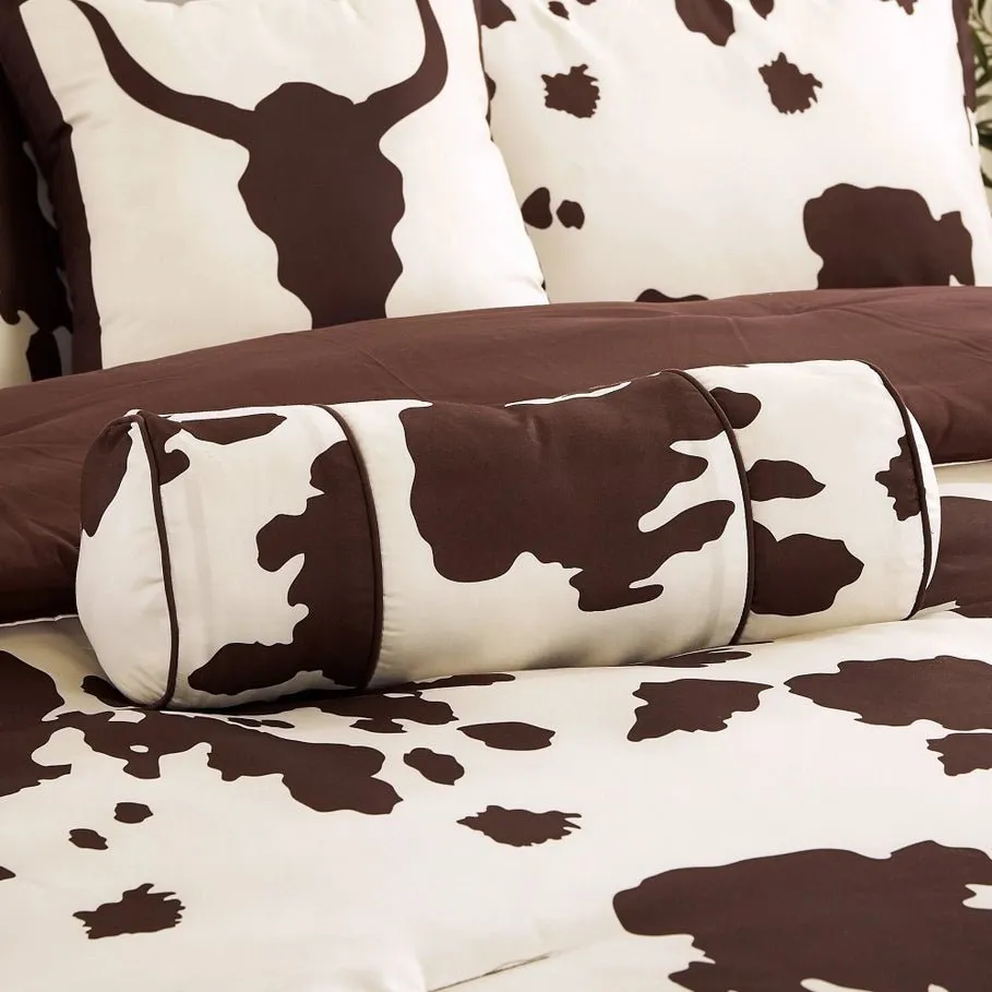 Cowhide Print Western Comforter Set