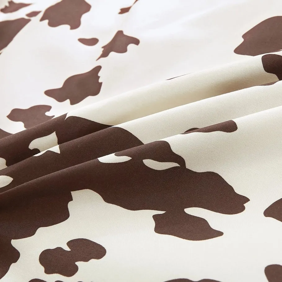Cowhide Print Western Comforter Set