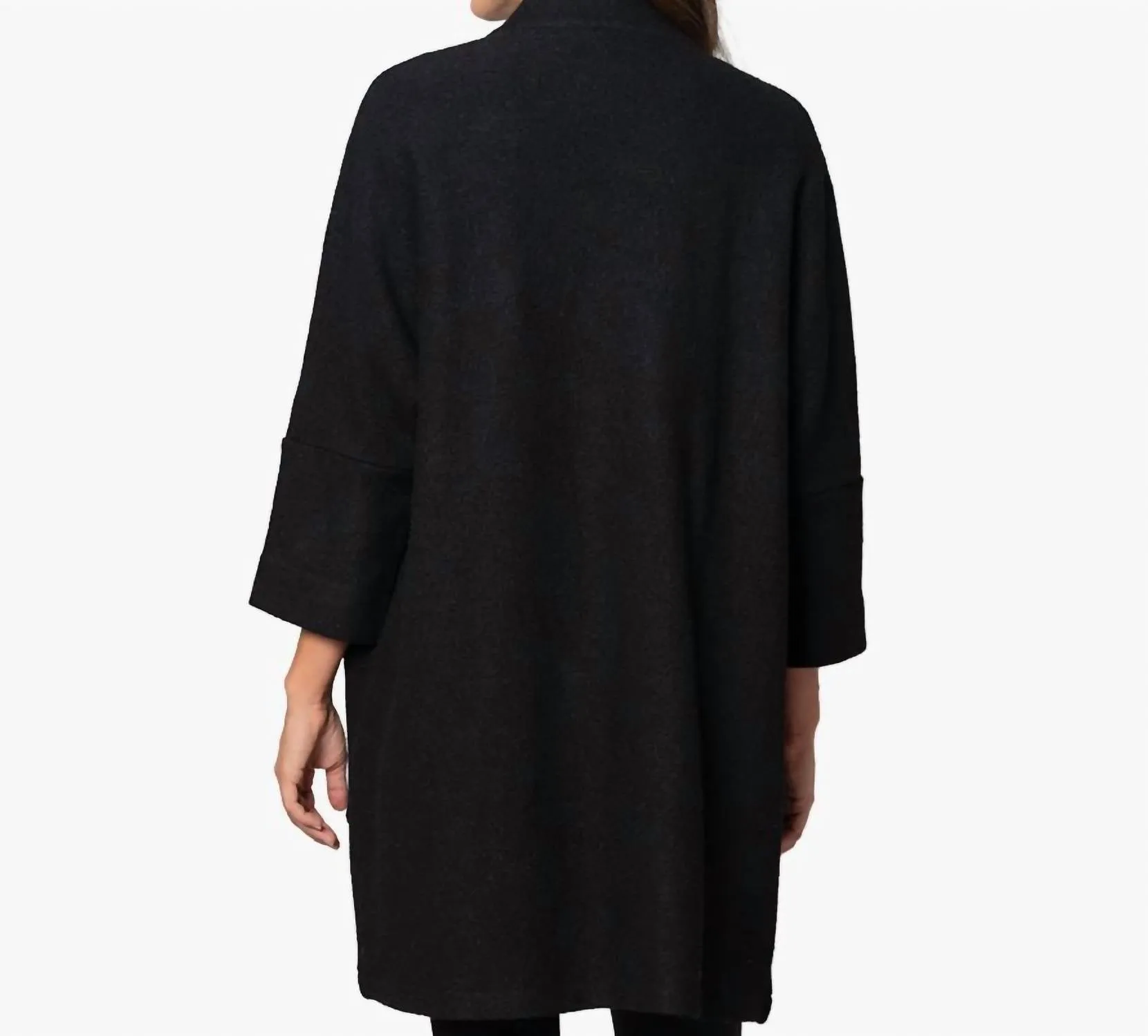 Cozy Up Coat In Black