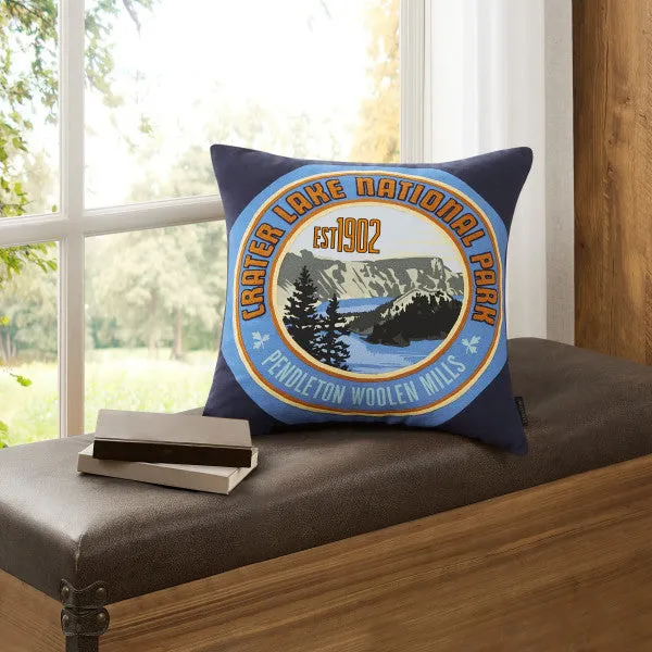 Crater Lake National Park Patch Pillow