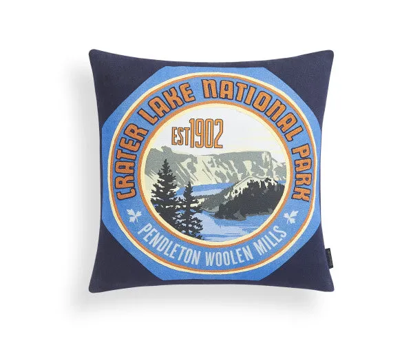 Crater Lake National Park Patch Pillow exotic cowhide rug, leather rug