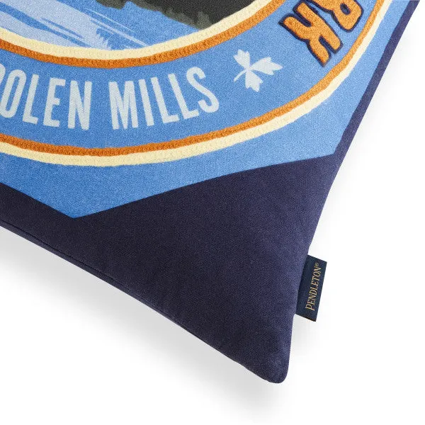 Crater Lake National Park Patch Pillow