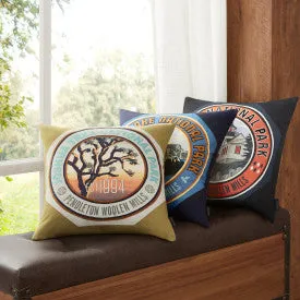 Crater Lake National Park Patch Pillow