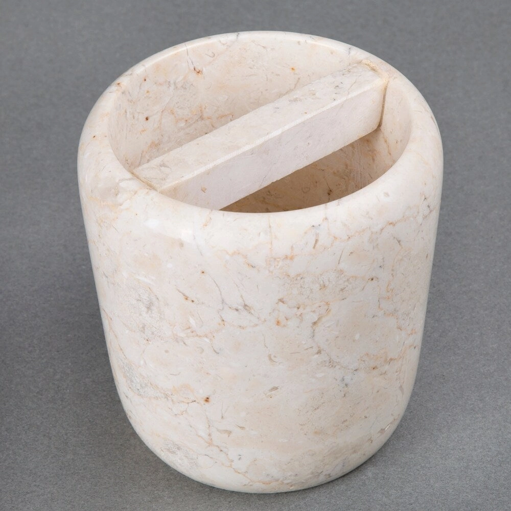Creative Home Boulder Collection Champagne Marble Toothbrush Holder - Beige
