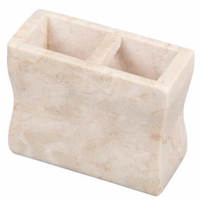 Creative Home Champagne Marble Toothbrush Holder, Tooth Brush Holder - Beige Toothbrush Holder,Bathroom Organizer