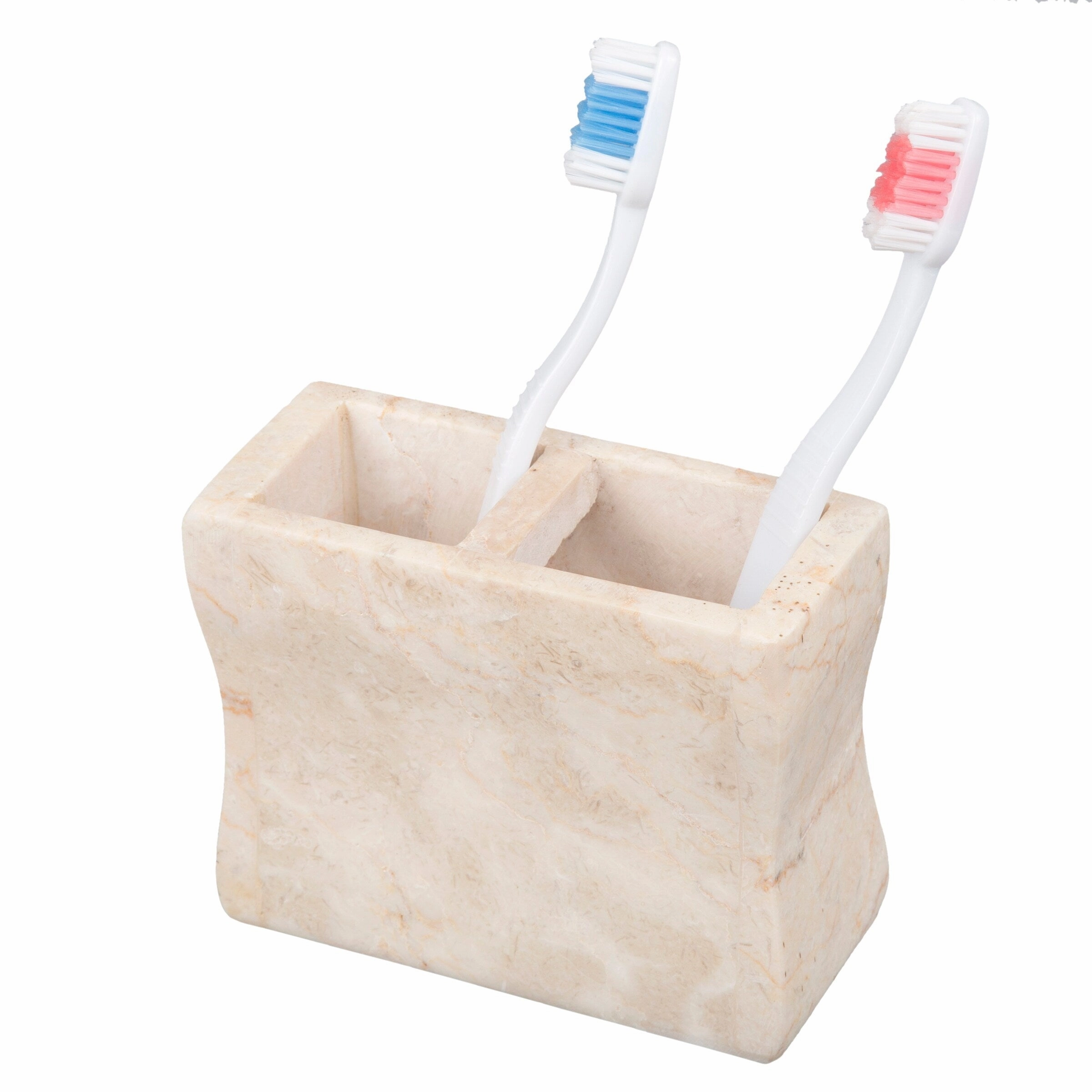 Creative Home Champagne Marble Toothbrush Holder, Tooth Brush Holder - Beige
