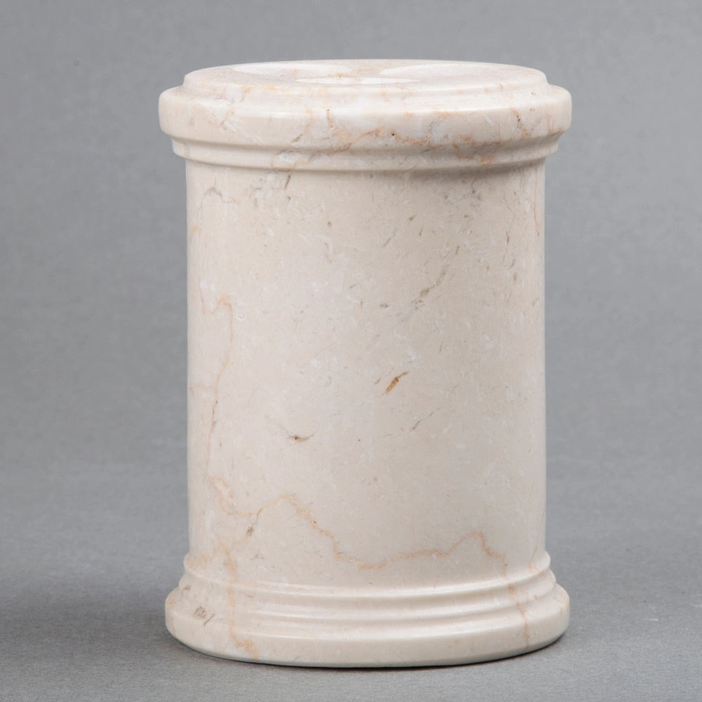 Creative Home Column Collection Champagne Marble Toothbrush Holder - Beige
