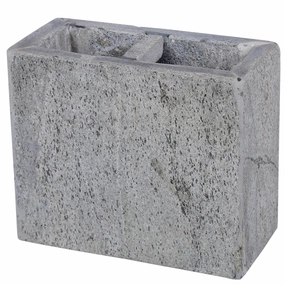 Creative Home Slate Stone Rectangular Toothbrush Holder - Grey Toothbrush Holder,Bathroom Organizer