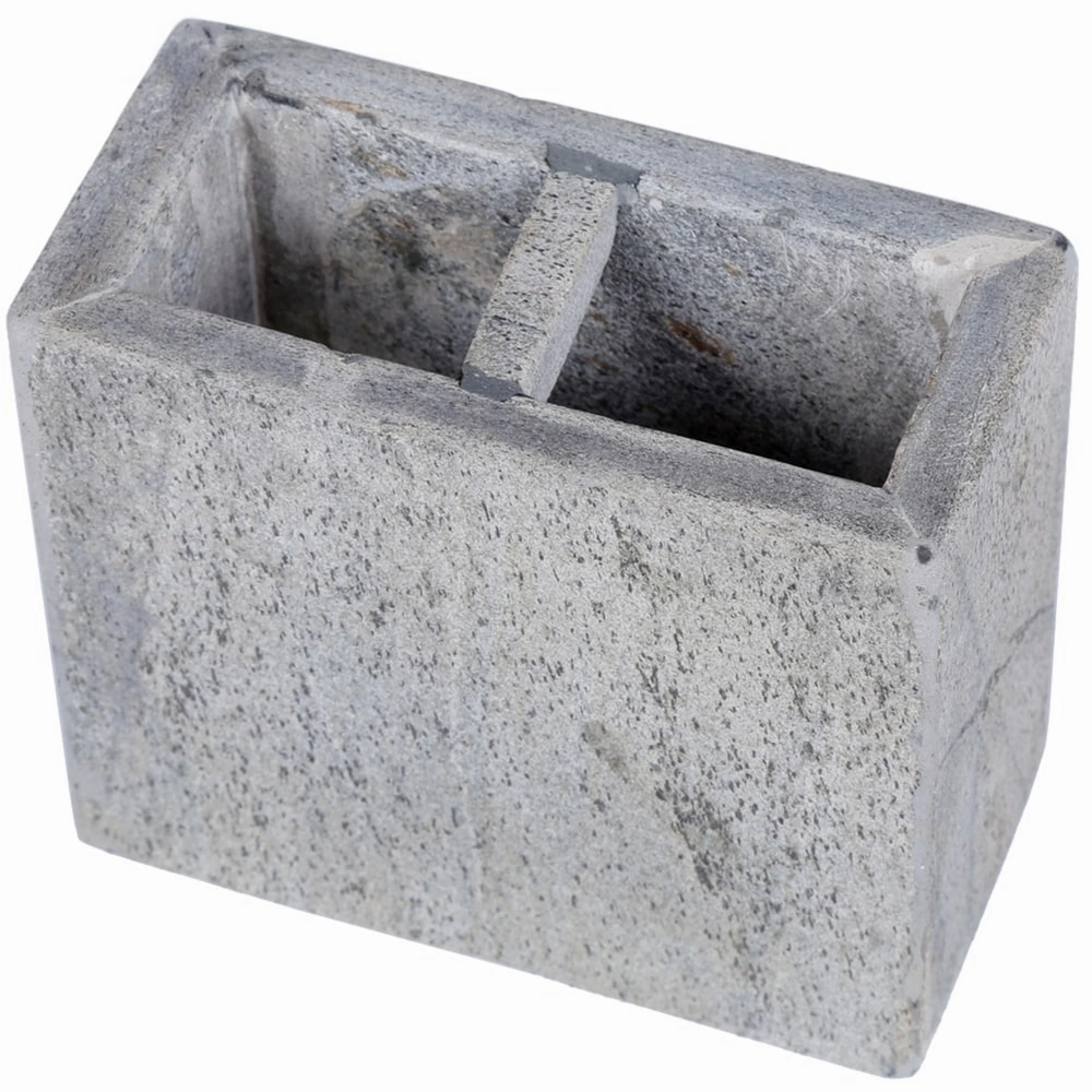 Creative Home Slate Stone Rectangular Toothbrush Holder - Grey
