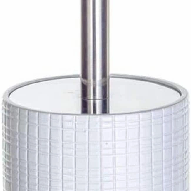 Creative Scents Estella White Toilet Brush Set