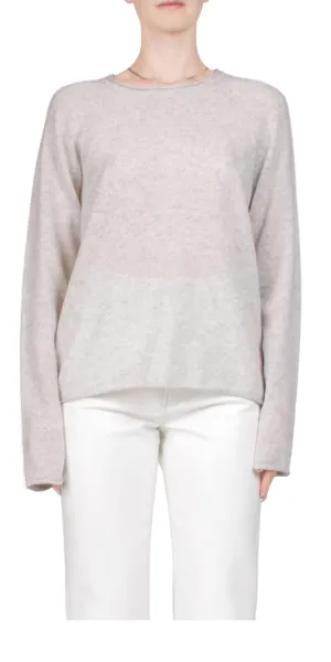 Crewneck Sweater In Heather Grey