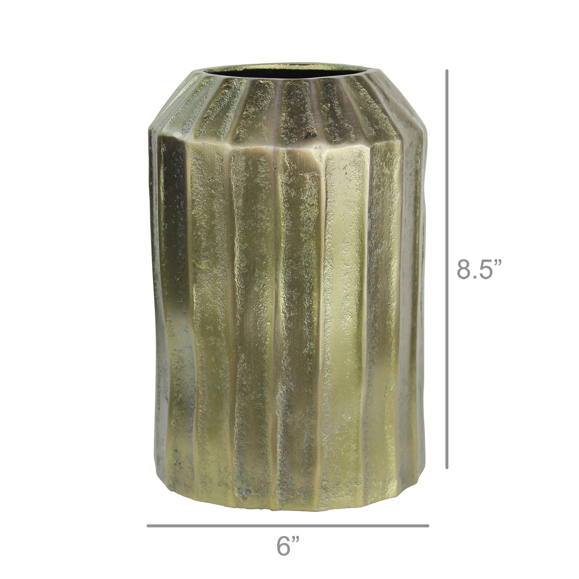 Croft Vase, Brass - Lrg