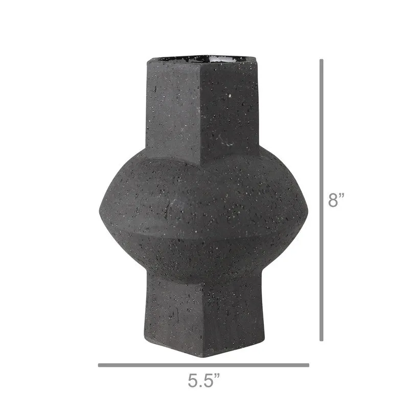 Cruz Vase - Hexagon, Black