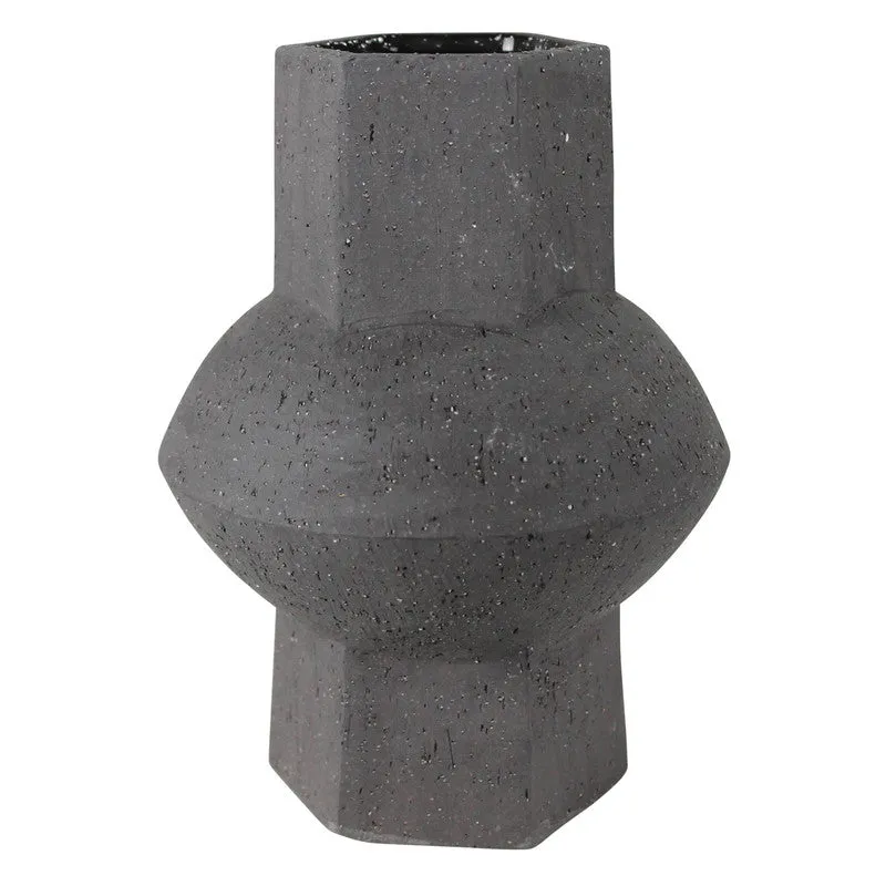 Cruz Vase - Hexagon, Black