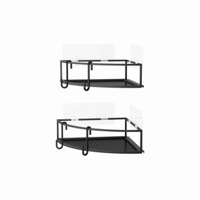 Cubiko Corner Bins (Set of 2) Bath Accessories,bathroom accessories set