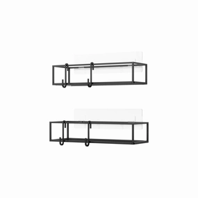 Cubiko Shower Bins (Set of 2) Bath Accessories,bathroom accessories set