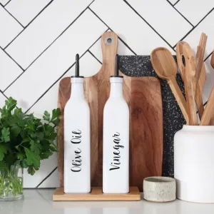 Custom Oil & Vinegar Labels Figurines,Decorative Ornaments