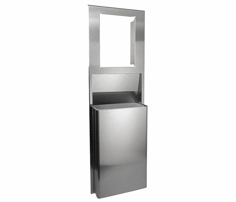 Custom Trash Can, 9.6 gal., Stainless Stl