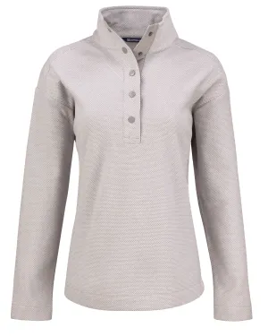 Cutter & Buck Hunts Point Eco Textured Fleece Recycled Womens Snap Pullover