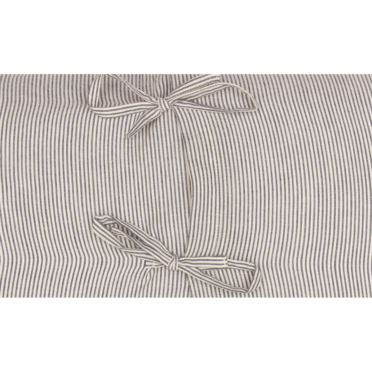 Dakota Star Farmhouse Blue Ticking Striped Euro Sham