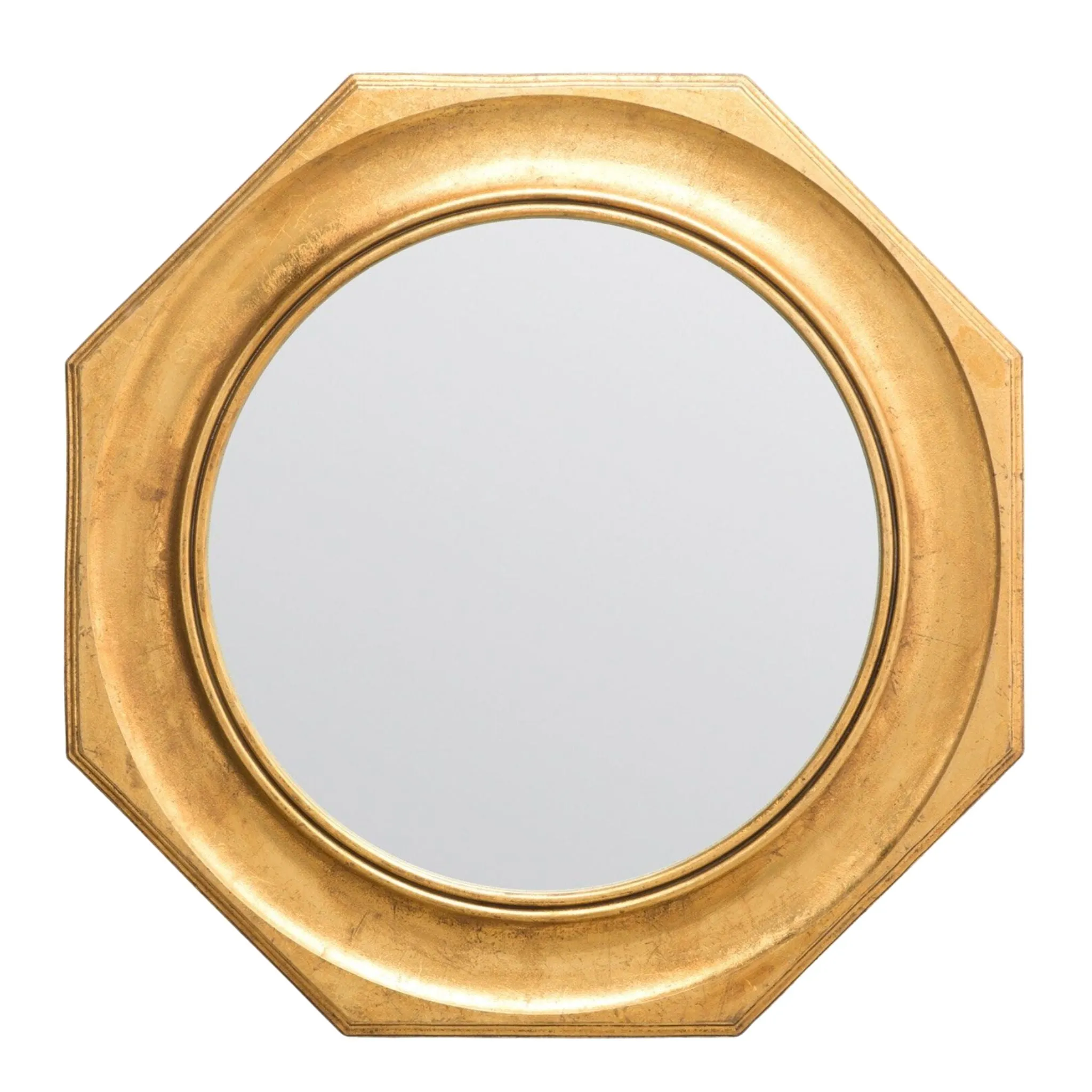 Darby Antiqued Gold Leaf Round Mirror Cutting Board,Kitchen Board
