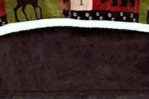 Dark Brown Lodge Bed Skirt pillow inserts, mattress pad